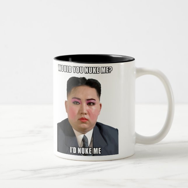 L'ONU de Kim Jong me détruit tasse de Meme (Droit)