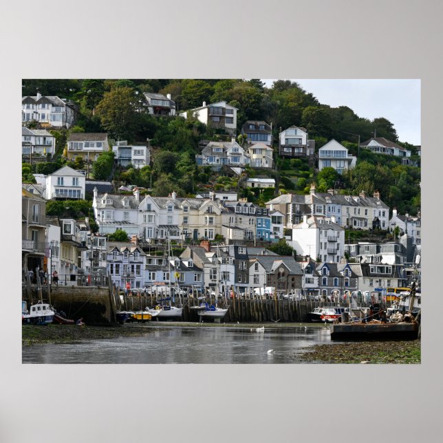 Looe Cornwall Harbour Town Seaside  Poster (Front)