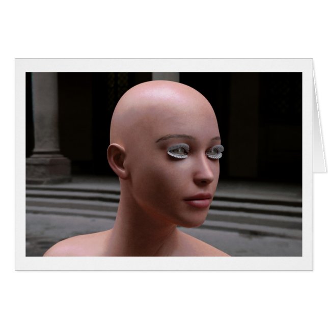 LOOK AND SMILE 3D Computer Art Card (Front Horizontal)