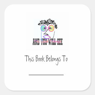 Look And You Will See Bookplate Sticker