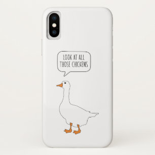 Look At All Those Chickens Funny Honk Goose Meme Case-Mate iPhone Case