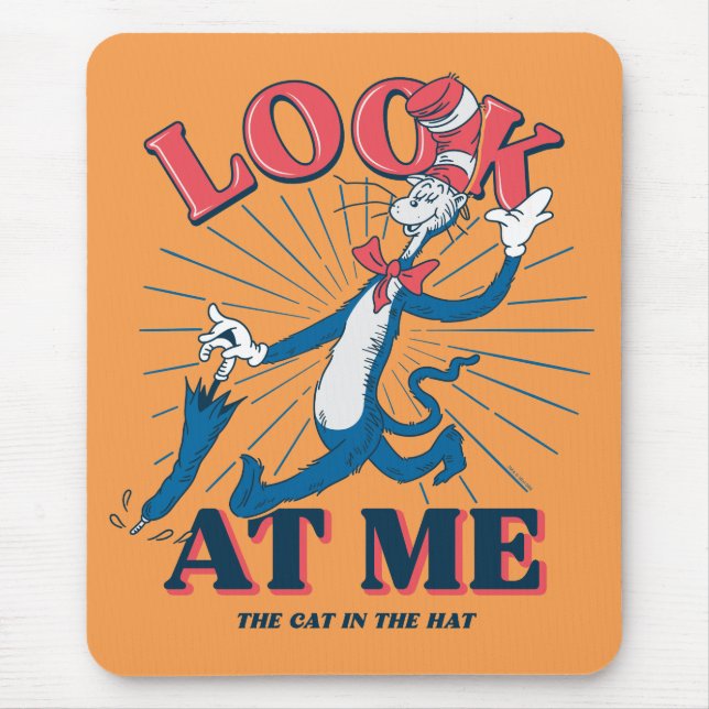Look At Me Cat In The Hat Mouse Pad (Front)