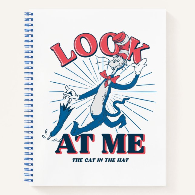 Look At Me Cat In The Hat Notebook (Front)