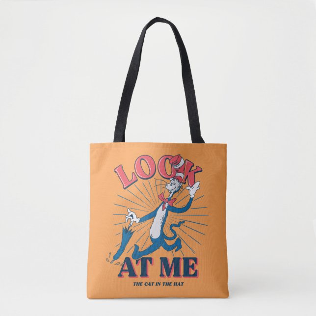 Look At Me Cat In The Hat Tote Bag (Front)