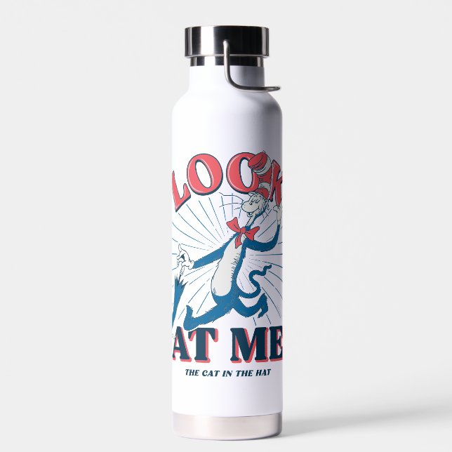 Look At Me Cat In The Hat Water Bottle (Left)