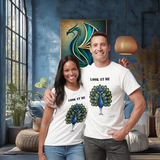 Look At Me Funny Peacock T-Shirt (Creator Uploaded)