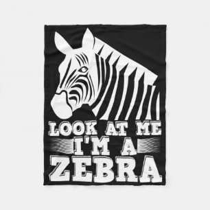 Look At Me I’m A Zebra Funny Halloween Costume Ani Fleece Blanket