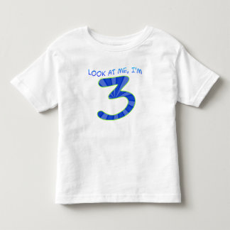 Look at Me, I'm 3 - Blue Toddler T-shirt