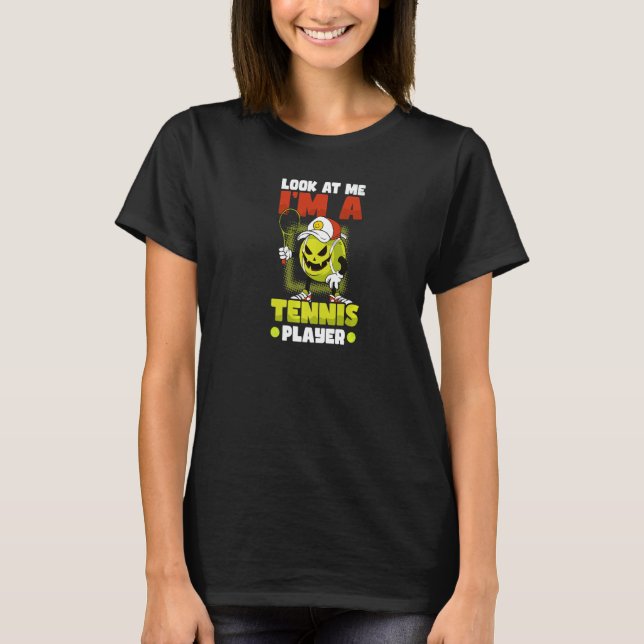 Look At Me Tennis Player Halloween Tennis Player   T-Shirt (Front)