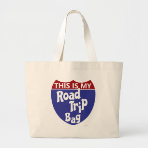 Look at My Road Trip Large Tote Bag