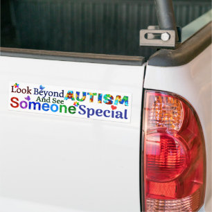 Look Beyond AUTISM Bumper Sticker