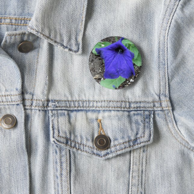 Look beyond what you see flower 2 inch round button (In Situ)