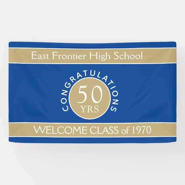 Look! CUSTOM 50 yr reunion banner (Horizontal)