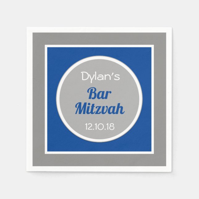Look! Custom Bar Mitzvah napkins (Front)