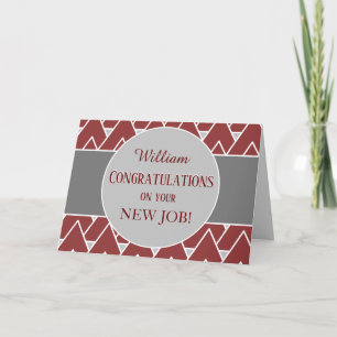 Look! Custom Congrats on New Job card