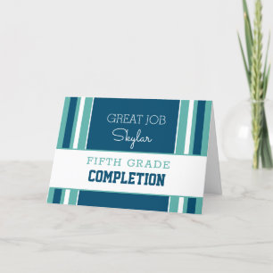 Look! Custom grade completion card!  Card