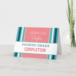 Look! Custom grade completion card!  Card