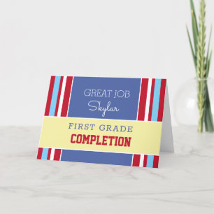 Look! Custom grade completion card!  Card