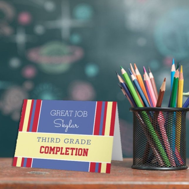Look! Custom grade completion card!  Card (Creator Uploaded)