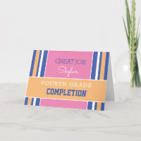 Look! Custom grade completion card!