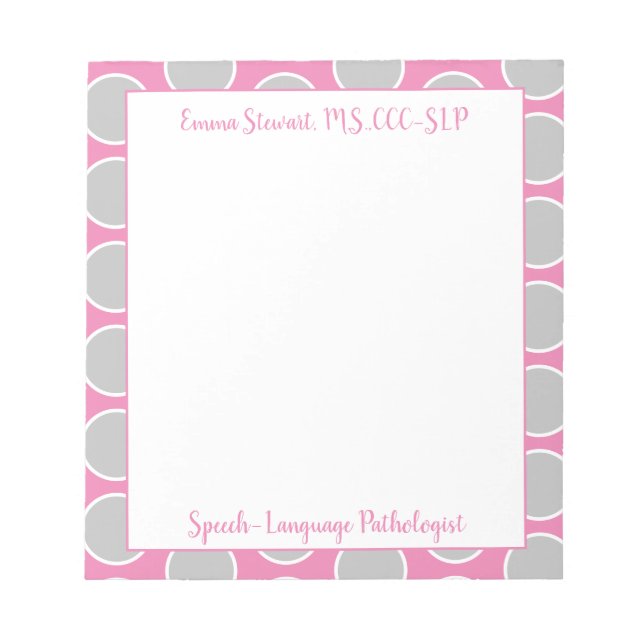 Look@@ Custom SLP notepad! Notepad (Front)