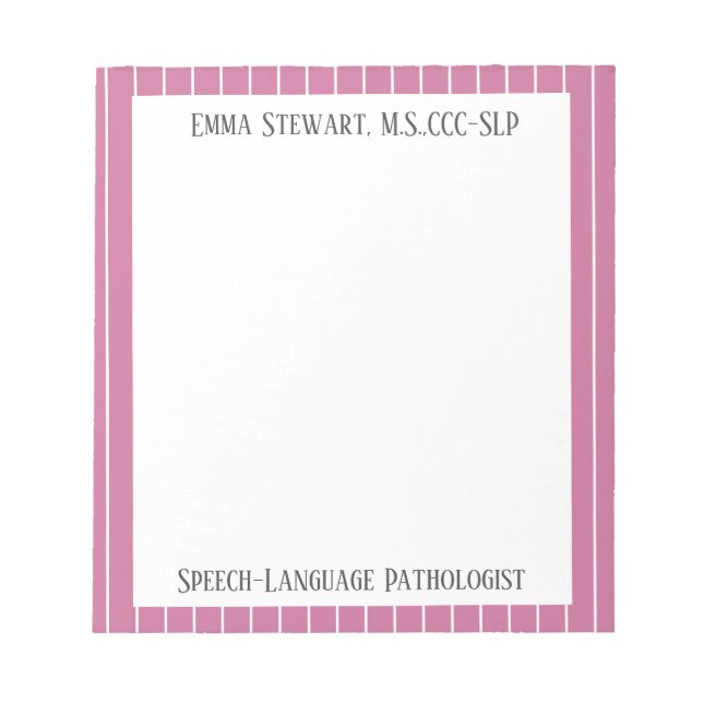 Look@@ Custom SLP notepad! Notepad (Front)