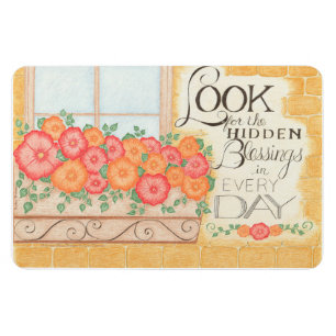 Look For the Hidden Blessings 4" x 6" Magnet
