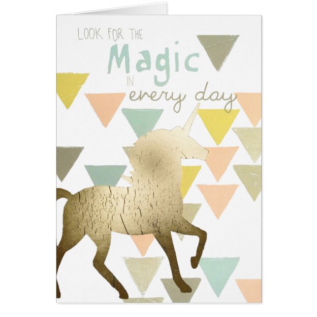 Look for the Magic Everyday Gold Unicorn (Front)