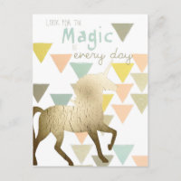 Look for the Magic Everyday Gold Unicorn