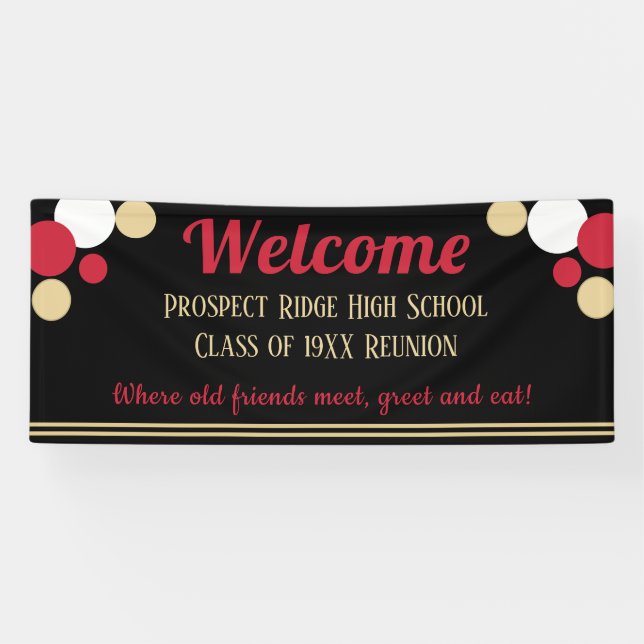 LOOK! Fun Class Reunion banner (Horizontal)