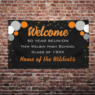 LOOK! Fun Confetti Class Reunion banner