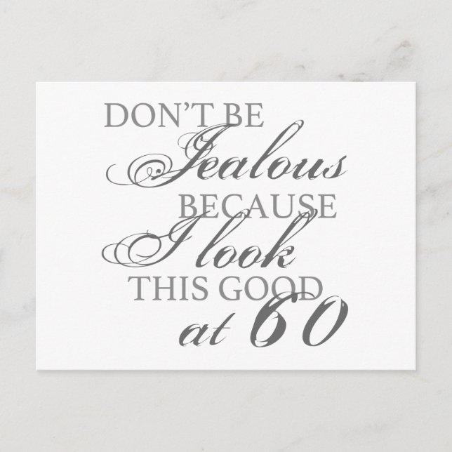 Look Good 60th Birthday Postcard (Front)