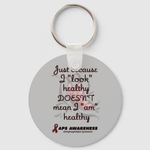 "Look" healthy/Butterfly...APS Keychain