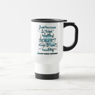 "Look" healthy/Butterfly...Graves'  Travel Mug