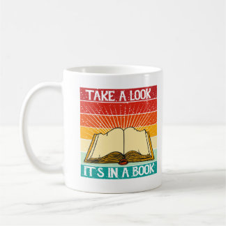 Look in, it's in a book, retro coffee mug
