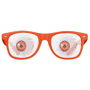 LOOK in the orange eyeball without a blink Retro Sunglasses