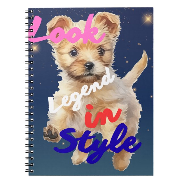 Look,Legend In Style  Notebook (Front)