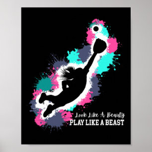 Look Like A Beauty - Play Like A Beast - Fun Softl Poster
