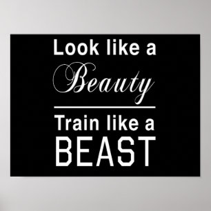 Look Like a Beauty, Train Like a Beast Poster