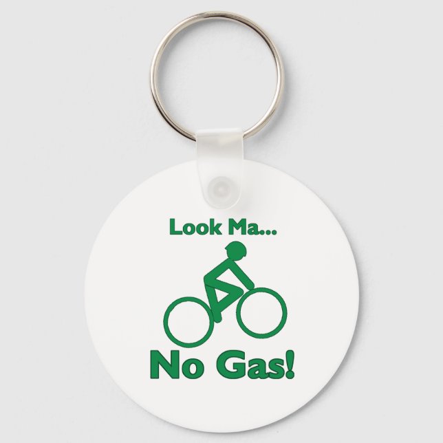 Look Ma, No Gas! Keychain (Front)