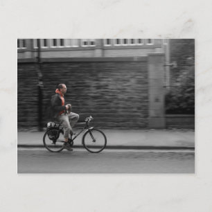 Look.. no hands postcard