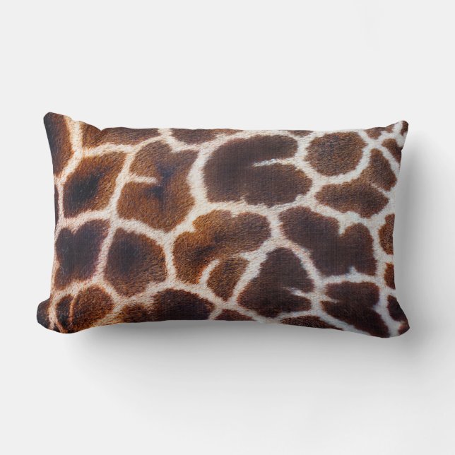 Look of Africa Giraffe Skin Effect Lumbar Pillow (Front)