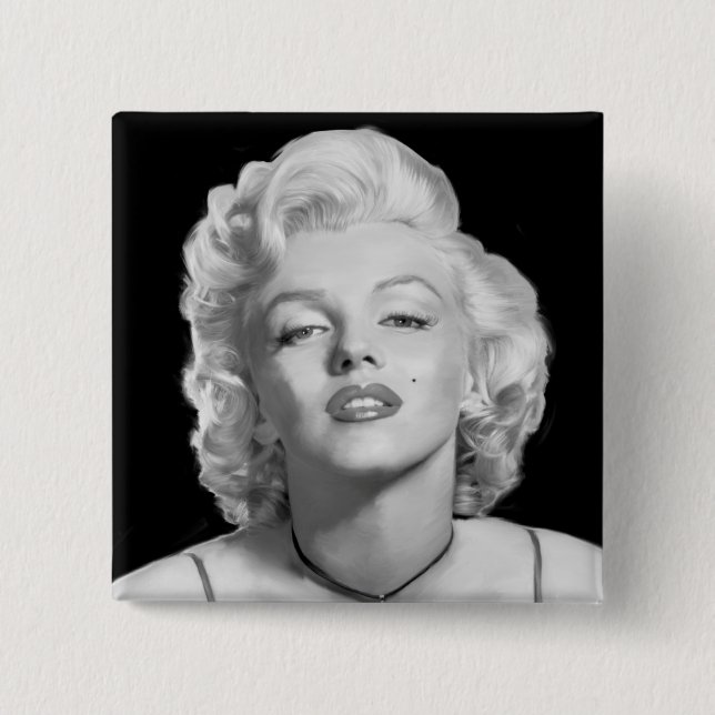 Look Of Love 2 Inch Square Button (Front)