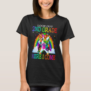 Look Out 2nd Grade Here I Come Cute Dabbing Unico T-Shirt