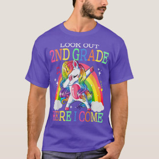 Look Out 2nd Grade Here I Come Dabbing Unicorn T-S T-Shirt