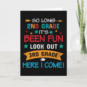 Look Out 3rd Grade Here I Come Back To School Kids Card