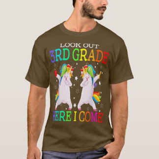 Look Out 3rd Grade Here I Come Dabbing Unicorn T-Shirt