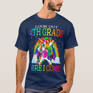 Look out 4th Grade here i come Cute Dabbing Unico T-Shirt