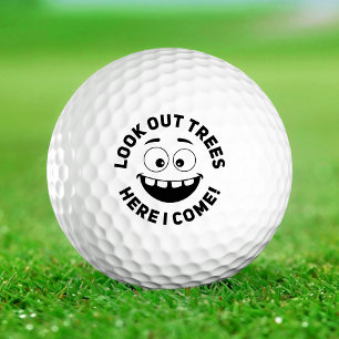 Look out trees, here i com Funny noob Golf Balls