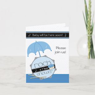 Look out world, here I drum! BabyShower invitation